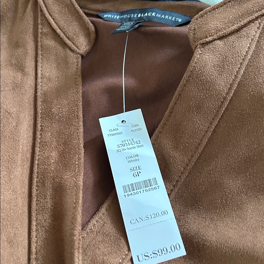 White House Black Market Rich Brown Blouse
